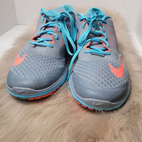 Nike Lite Run 2 Womens Running Shoes Sneakers Turquoise Gray Size 9 - Picture 2 of 11